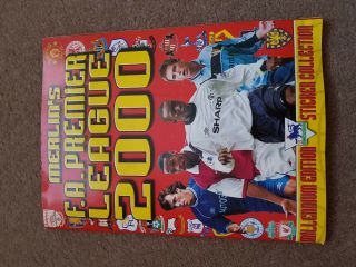 Merlin F.  A.  Premier League 2000 Sticker Book Complete