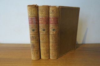 1857 - The Poetical Of Percy Bysshe Shelley - Rare 3 Volume Set