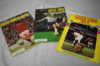 The Wonderful World Of Soccer Stars In Action Picture Stamp Albums 68 - 70 & 73/74