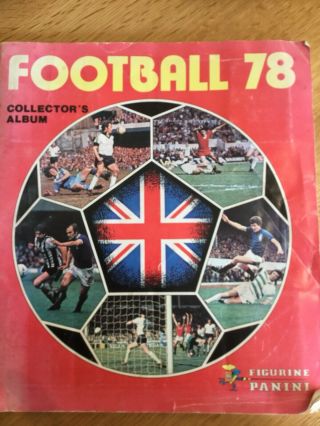 Panini Football 78 Collector’s Album 80 Completed