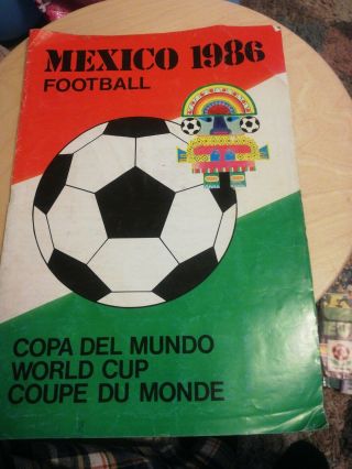 Lampo World Cup 1986 Mexico Sticker Album Partially Complete 170 Stickers