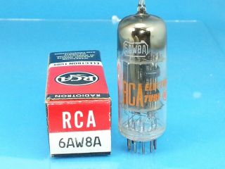 Rca 6aw8 A Vacuum Tube Nos Nib Absolutely Perfect Crisp Box Single