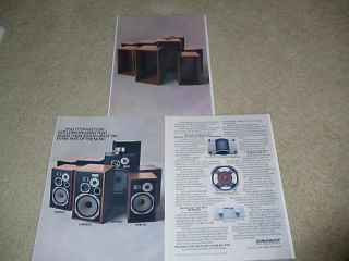 Pioneer Hpm Series Speaker Ad,  3 Pgs,  