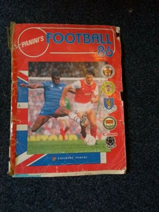 Completed Panini’s Football 86 Sticker Album