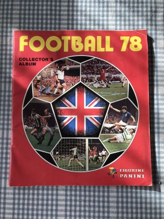 Panini 1978 Football Sticker Album Vintage Rare Part Full Soccer Bargain
