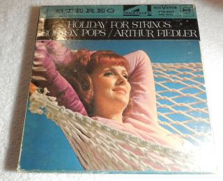 Rca Stereo Reel Tape Holiday For Strings Boston Pops Orchestra 1966.