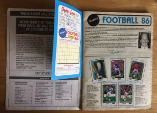 Panini Football 86 Near Complete Sticker Album 3