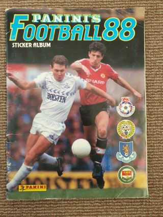 Panini Football 1988 Album 100 Complete