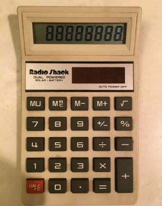 Vintage Radio Shack Solar Battery Ec - 414 Calculator