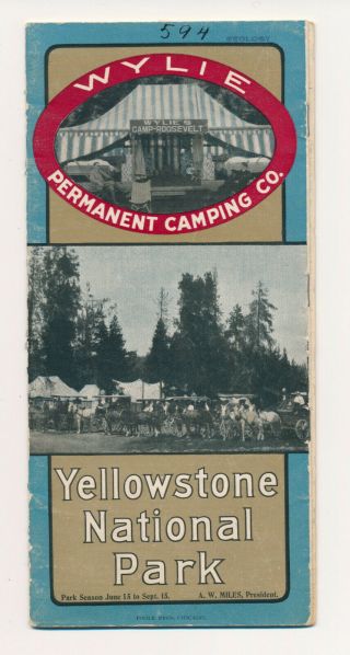 1907 Yellowstone National Park Brochure - Wylie Permanent Camping Co.