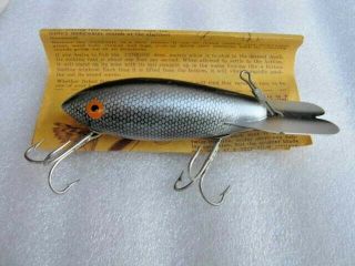 Rare Old Vintage Bomber Deep Diving Trolling Wood Lure Lures With Paper Work