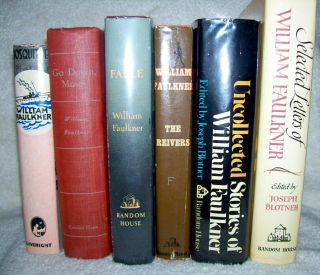 6 Hardcover First Editions By William Faulkner 1st/dj Go Down Moses,  Mosquitoes
