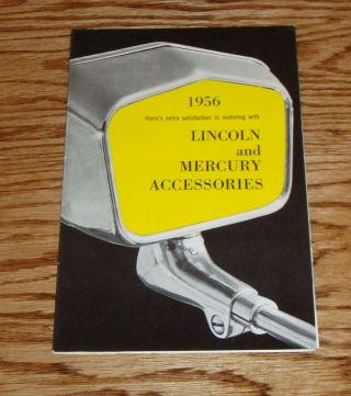 1956 Lincoln And Mercury Accessories Foldout Sales Brochure 56