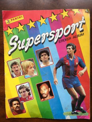 100 Complete Panini Supersport Sticker Album 1987