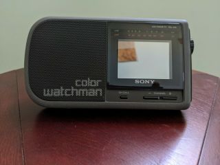 Sony Watchman - Portable Lcd Color Tv Model Pdl - 370.