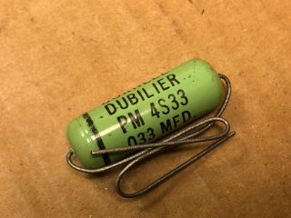 Nos Cornell Dubilier Greenie.  033 Uf 400v Capacitor Vintage Guitar Tone Cap (qty