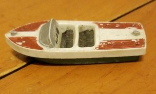 Vintage Tootsietoy Chris Craft Capri Plastic Speedboat