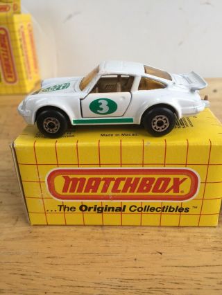 Vintage Matchbox Superfast 3 Porsche Turbo In White Macau 1978 Read