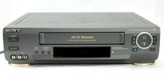 Sony Slv - Ax10 4 - Head Hi - Fi Stereo Vcr Vhs Video Cassette Recorder -