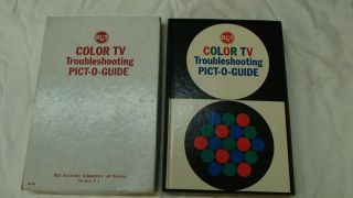 RCA COLOR TV TROUBLESHOOTING PICT - O - GUIDE HARDCOVER BOOK 1964 2
