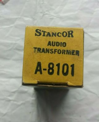 Nos Stancor A - 8101 Line To Voice Coil Transformer Pri=500Ω To 3.  2/6 - 8Ω 5 Watts