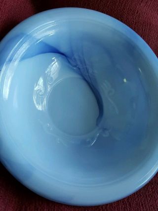 Vintage Avon Blue - 2 - Tone Glass Soap Dish May 1978 20 Victoriana