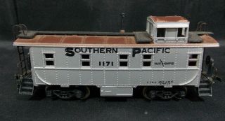Ahm Southern Pacific 1171 Silver Ho Scale Model Caboose.  Vintage Brown Roof