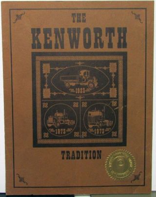 1973 Kenworth Truck 50th Anniversary Dealer Brochure 1923 - 73 History Semi Hd
