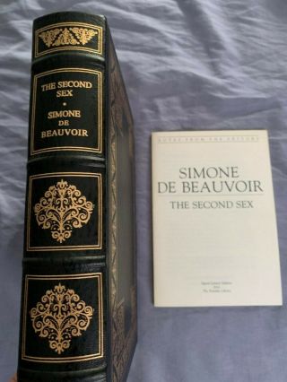 THE SECOND SEX by Simone de Beauvoir - Franklin Library Signed 60 Series 3