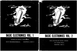 Basic Electronics - Vol.  1 & 2 - U.  S.  Navy Training Course - Cd