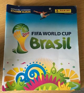 Panini Fifa World Cup Brasil 2014 Sticker Album Incomplete 48 Cards Missing