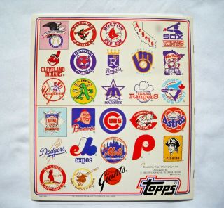1982 Topps MLB Sticker Book Album, 2