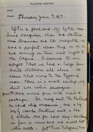 Alice M Farquhar / Handwritten Diary Of Young Woman 