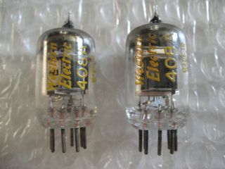 Matched Pair Western Electric 408a Small Signal Pentodes 539c