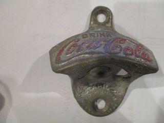 Coca Cola Wall Mount Bottle Opener,  Vintage,  Starr X,  Made In Usa