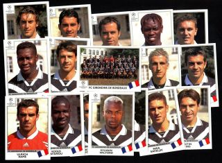Panini Champions League 1999 - 2000 (fc Girondins De Bordeaux) X 17 Stickers