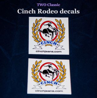 2 Cinch Jeans Rodeo Decals - Rodeo - Bullriding - Prca - - Vest - Window - Bullriding - Newa