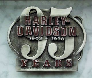 1995 Harley Davidson Limited Edition Belt Buckle 4129 Of 6100