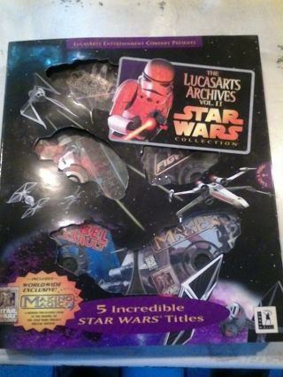 Star Wars Vintage Video Games - Orignal Lucasarts Archives Vol.  Ii (pc Cd - Rom)