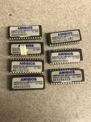 (1) Amibios 486dx Isa Bios 1993 Vintage Ic