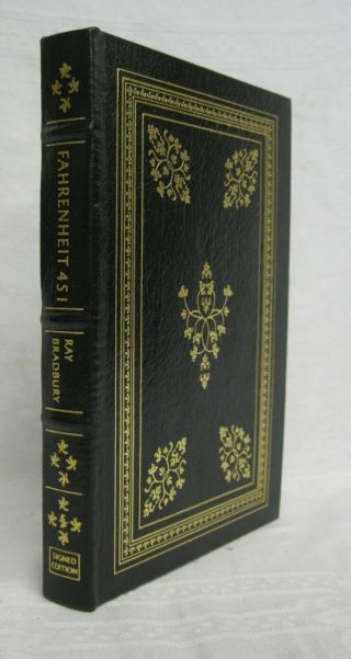 Fahrenheit 451 By Ray Bradbury Easton Press - Signed By Author - Very Good Cond.