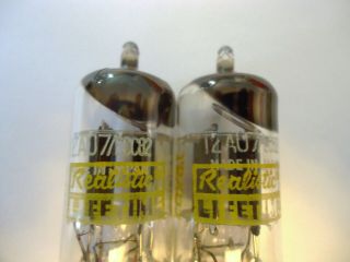 12AU7 pair ECC82 Realistic gold pin vacuum tubes,  guaranteed 2
