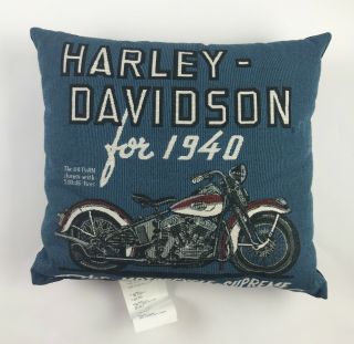Harley Davidson Motorcycles Throw Pillow Biker Tapestry Rectangle Pillow 16 X 14