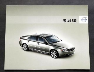 2008 Volvo S80 Deluxe U.  S.  Sales Brochure 38 Pages 8.  5 " X 11 " 08s80
