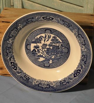 Vintage Willow Ware By Royal China Blue Willow 8.  5 Inch Bowl