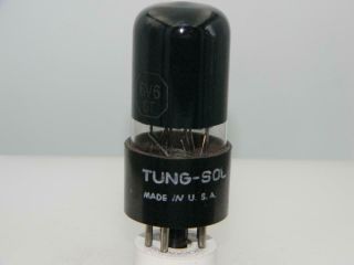 Good 1958 Tung Sol 6v6gt 3100gm Black Glass/plate Bottom D Serious Tubes J868