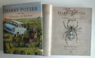 Jk Rowling : Harry Potter & Chamber Of Secrets Signed Dated Stamped First Edn