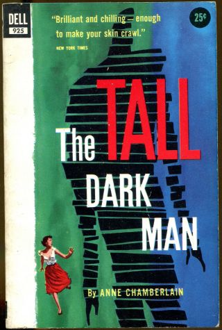 The Tall Dark Man By Anne Chamberlain - Vintage Dell Paperback - 1957