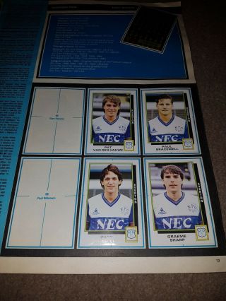 1986 Panini Football Sticker Album Part full 2