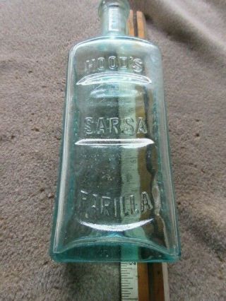 Vintage C I Hood & Co Sarsaparilla Apothecary Bottle Lowell Mass